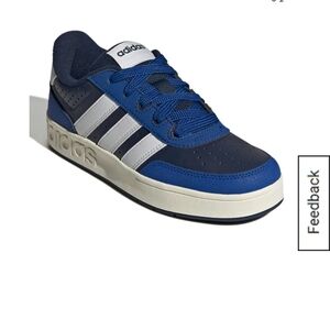 Adidas Kids Navy and White Sneakers